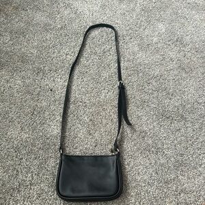 black long shoulder bag